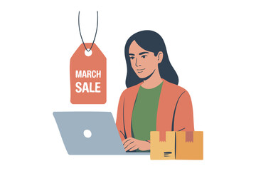 Flat vector illustration of a professional office workspace with people collaborating. Suitable for corporate teamwork, office life, and business environments.
