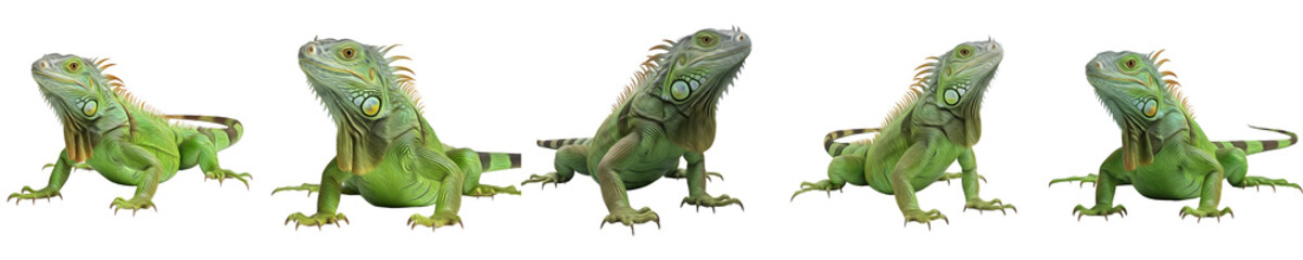 Obraz premium collection of the high quality American iguana [PNG]file.. 