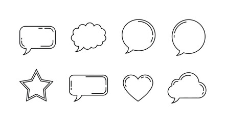 Set of various shapes and symbols