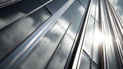 Obraz premium Dynamic medium shot of advanced window technology features focusing on light transmission and thermal regulation with cuttingedge glazing materials.