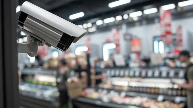 Security Camera Surveillance in Retail Store