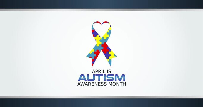 autism awareness month motion video, ideal for autism awareness month celebration