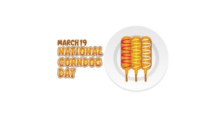 national corndog day motion video, ideal for national corndog day celebration