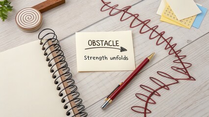 Overhead Design Featuring Obstacle Strength Unfolding and Spiral Element