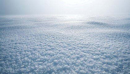 A serene aerial view of a vast expanse of fluffy white clouds covering the landscape, with a soft, diffused light illuminating the scene.