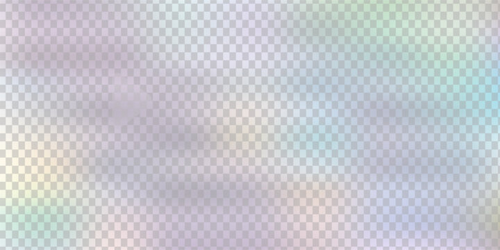 Rainbow light effect with prism refraction, spectral flare vector illustration. Overlay effect on transparent background