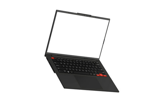 laptop computer mockup with blank screen