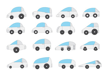 car design on white background