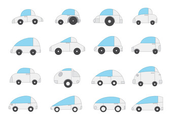 car design on white background