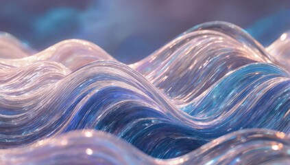 Abstract wavy lines, shimmering and flowing, suggesting a magical fluid