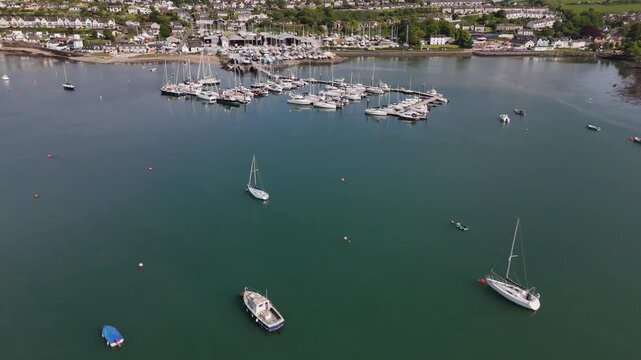 Harbour beauty in Kinsale, Ireland with sailboats and stunning scenery