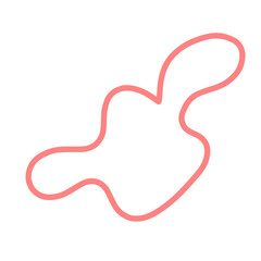 Obraz premium red heart on white background