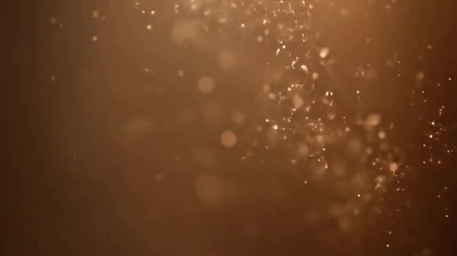 Volumetric Light Stream Macro shot of a concentrated beam of soft light, filled with slowly drifting, luminous particles, creating a palpable atmospheric density.