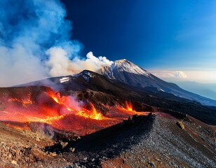 most active volcanic mountain image mountain etna volcano