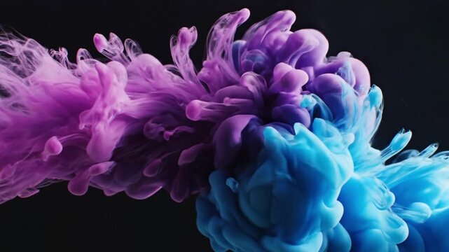 Color Symphony: A mesmerizing display of vibrant color interaction, showcasing the fluidity and dynamism of ink as it swirls and blends, creating a visual spectacle.