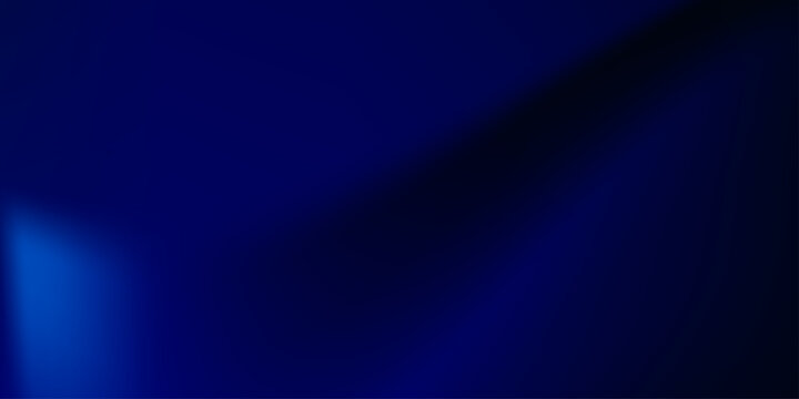 Blue light on black high resolution background. Defocused abstract texture background for your design. blue gradient defocused abstract photo smooth lines pantone color background .