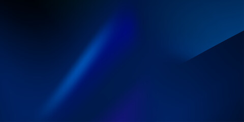 Fototapeta premium Blue light on black high resolution background. Defocused abstract texture background for your design. blue gradient defocused abstract photo smooth lines pantone color background .