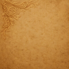 Aged textured paper with embossed floral corner ornament full hd 4k stock image download antique vintage