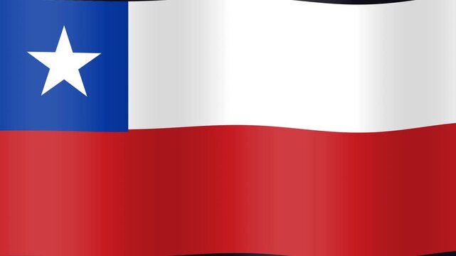 Chile flag animation with a constructor effect