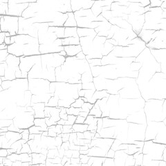 Cracked texture pattern isolated on white background