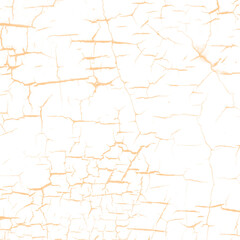 Cracked texture pattern isolated on white background
