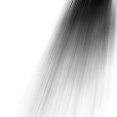 Abstract hair strand, isolated on white background