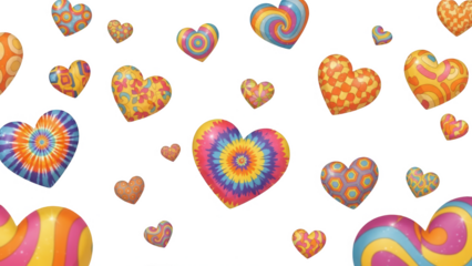 Valentine Seamless pattern of vibrant multicolored candy hearts symbolizing fun playful love and romantic holiday celebration