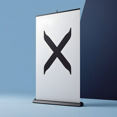 X stand banners illustration