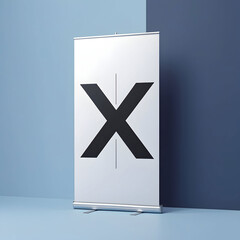 X stand banners illustration