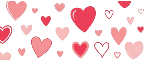 Shiny heart png Red shape cutout Romantic love png Pink symbol cutout Sweet icon png Cute graphic cutout Small illustration png Pretty element cutout isolated transparent background image