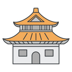 Simple illustration of a brown mortar and pestle, a tool used for grinding and crushing ingredients