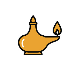 Simple illustration of a brown mortar and pestle, a tool used for grinding and crushing ingredients