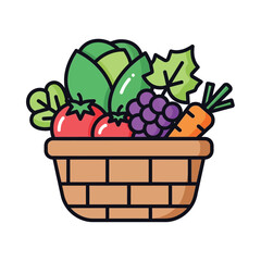 Simple illustration of a brown mortar and pestle, a tool used for grinding and crushing ingredients