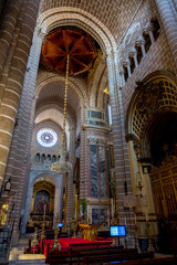 Obraz premium Inside the Catedral in Evora in Portugal.