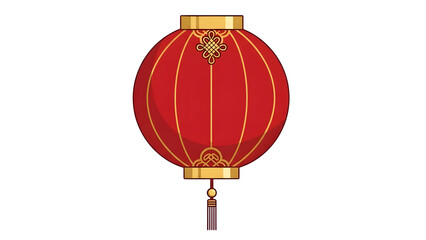 Red Chinese Lantern Illustration
