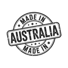 Fototapeta premium a vintage style badge graphic reading made in australia with star details