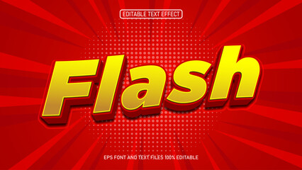 flash text effect editable
