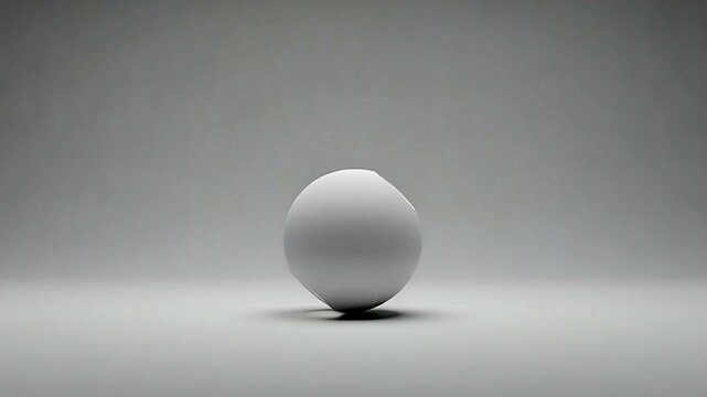 Bouncing Ball on Gray Background Animation.