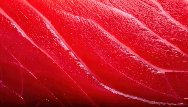 Close-up of Fresh Raw Tuna Fillet - A Culinary Delight.