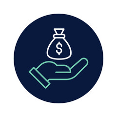 Money Investment vector, pixel perfect, illustrator file  
