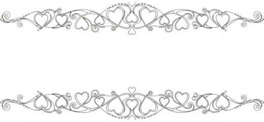 Decorative Border png Elegant Frame cutout Ornate Divider png Vintage Scroll cutout Romantic Filigree png Artistic Embellishment cutout Whimsical Motif png isolated transparent background image