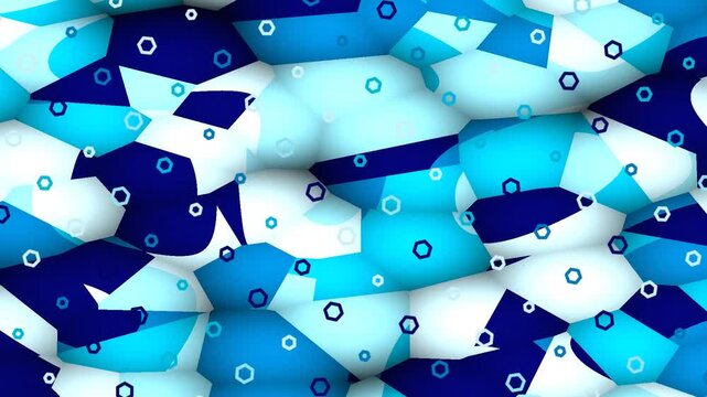 Creating Dynamic Abstract Visuals with Blue White Geometric Shapes