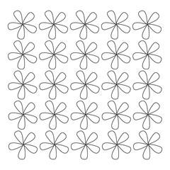 Fototapeta premium Seamless floral pattern with flowers and leaves for background and decoration
