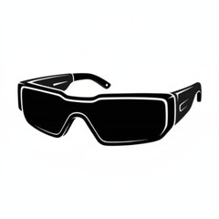Black Goggles or Safety Glasses Icon