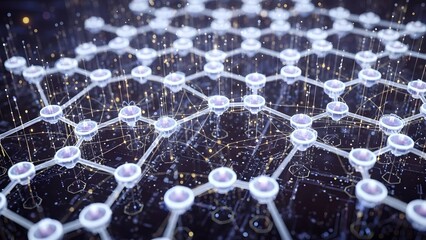 Complex network structure with interconnected nodes