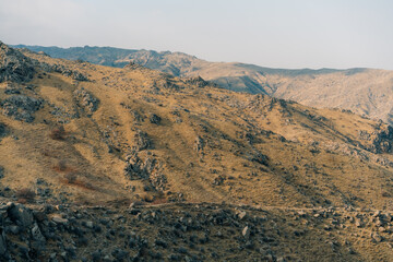 Samarkand, Uzbekistan - 1 oct 2025 Agalyk village near Samarkand, mountain Kemkutan Peak