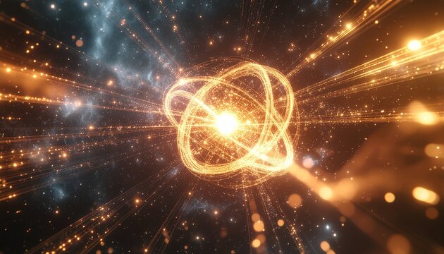 Particle Physics Collision Energy Burst Science Abstract Background
- Powered by Adobe