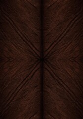 Naklejka premium Deep brown abstract leather surface featuring precise symmetry and detailed stitching, ideal for elegant backgrounds, structured, design, wallpaper