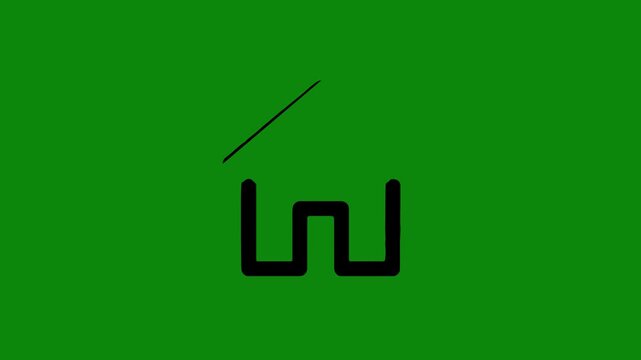 Minimalist House Icon Design Illustration