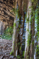 Basalt columnar units. Garni gorge, Armenia.